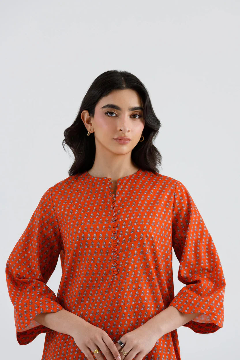 Sana Safinaz Eid Edit '26 - Stitched Printed Lawn Shirt+ Shalwar | Ss26bsp178p2t