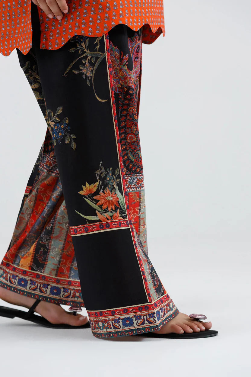 Sana Safinaz Eid Edit '26 - Stitched Printed Lawn Shirt+ Shalwar | Ss26bsp178p2t