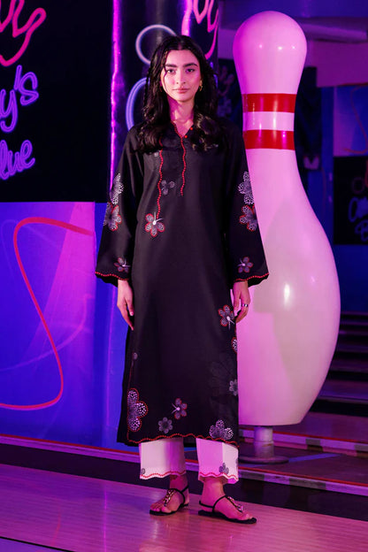 SS26BSP190P2T | Spring Summer '26 - Stitched Printed Viscose Shirt + Culotte | SANA SAFINAZ