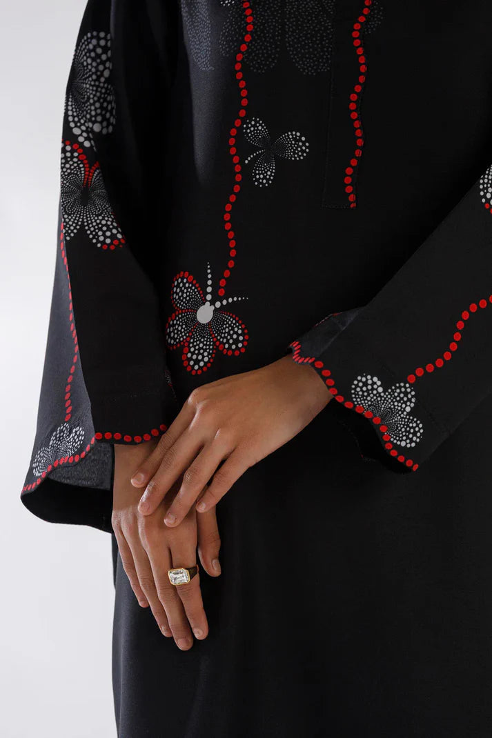 SS26BSP190P2T | Spring Summer '26 - Stitched Printed Viscose Shirt + Culotte | SANA SAFINAZ