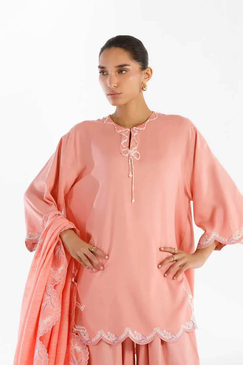 Sana Safinaz Eid Edit '26 - Stitched Embroidered Linen Suit | Ss26ese311p3