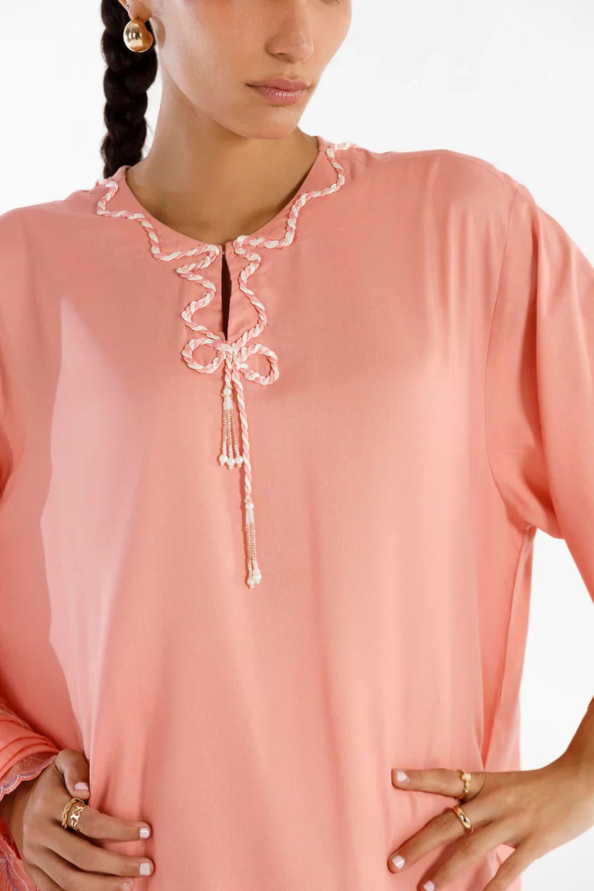 Sana Safinaz Eid Edit '26 - Stitched Embroidered Linen Suit | Ss26ese311p3