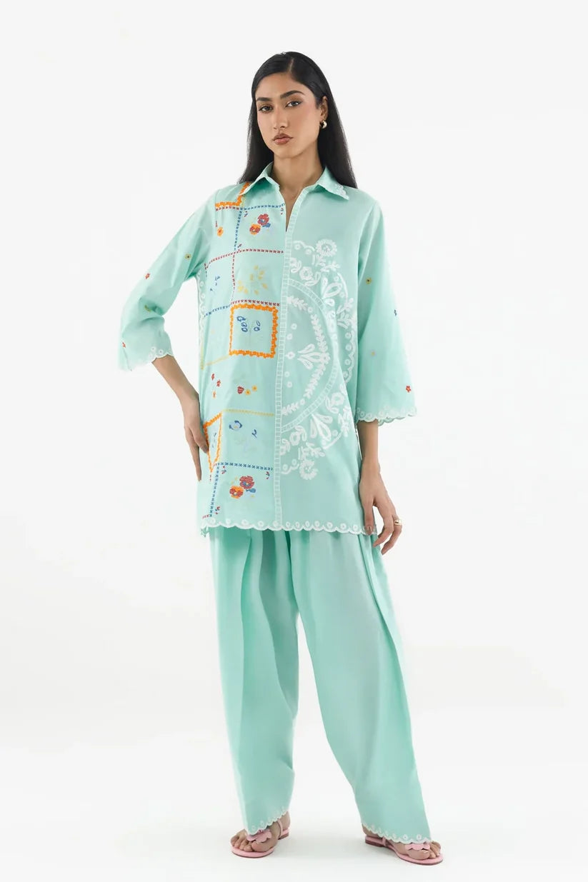 SS26ESE355P2T | New Arrivals | Sana Safinaz