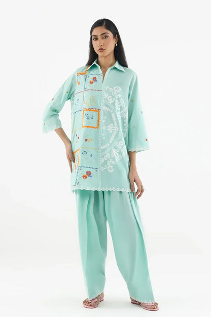 SS26ESE355P2T | New Arrivals | Sana Safinaz