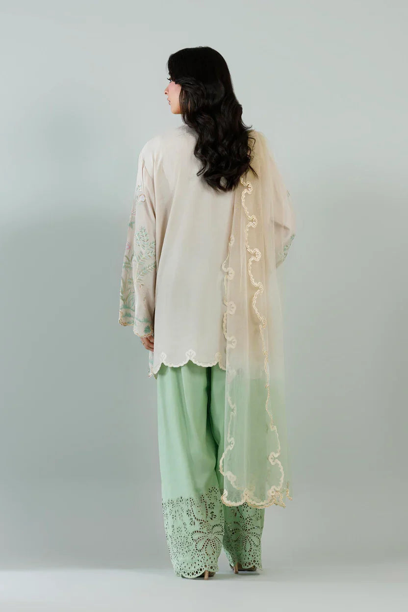 Sana Safinaz Eid Edit '26 - Stitched Embroidered Raw Silk Suit | Ss26exe613p3
