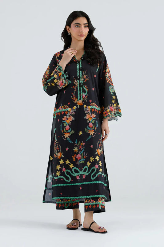 Sana Safinaz Eid Edit '26 - Stitched Embroidered Muzlin Suit | Ss26muz118bp3