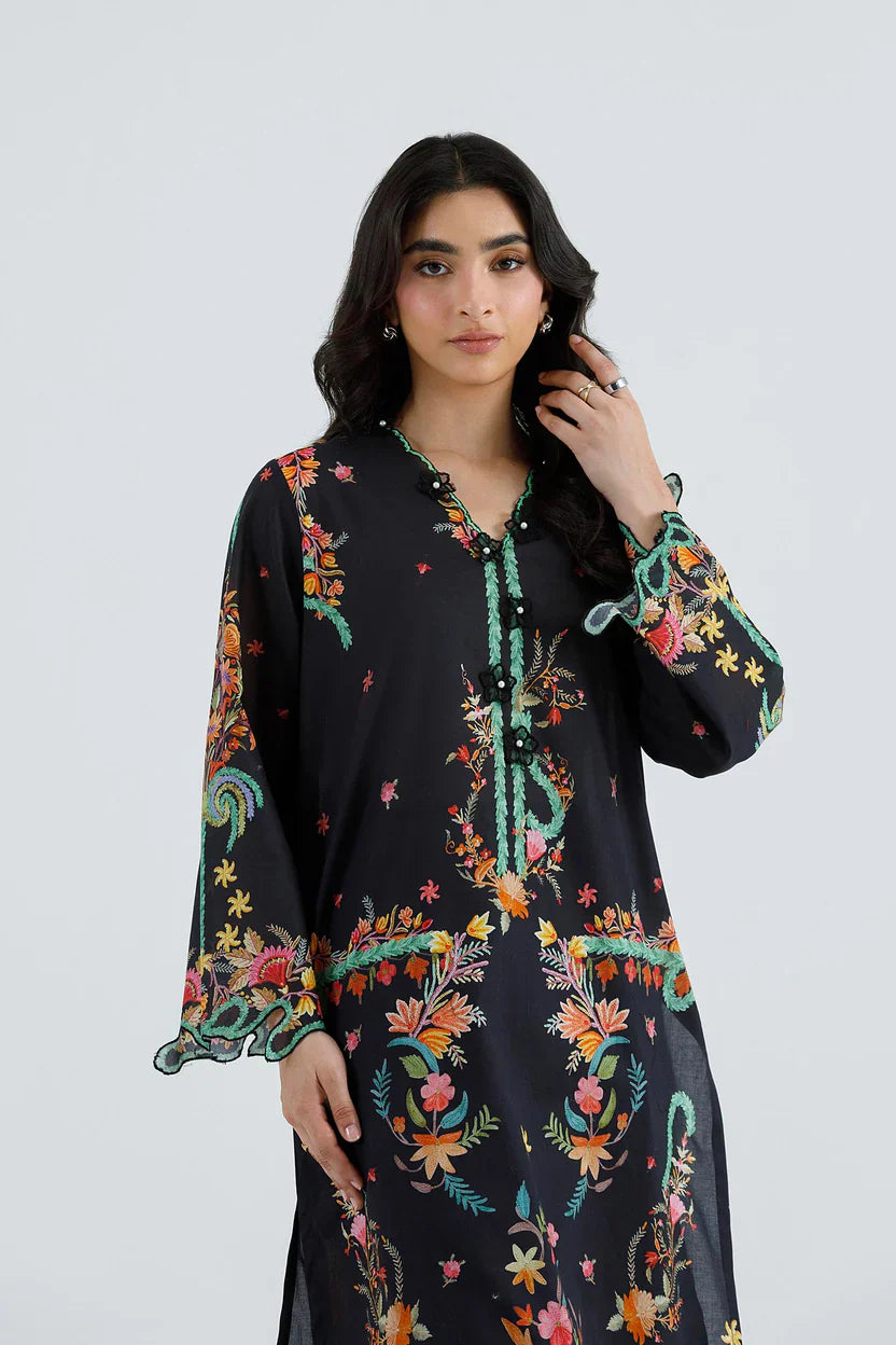 Sana Safinaz Eid Edit '26 - Stitched Embroidered Muzlin Suit | Ss26muz118bp3