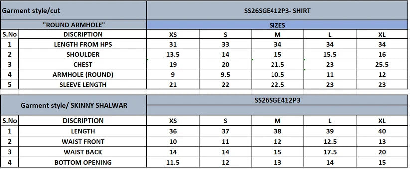 SS26SGE412P3 | New Arrivals | Sana Safinaz