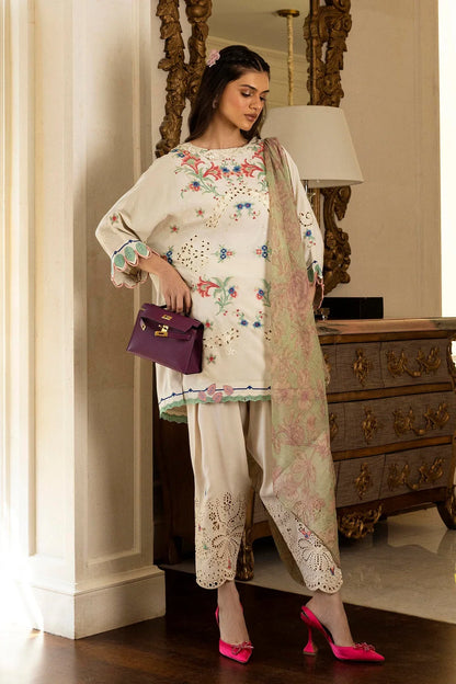 Sana Safinaz Eid Edit '26 - Stitched Embroidered Raw Silk Shirt+ Shalwar | Ss26sm050p2t