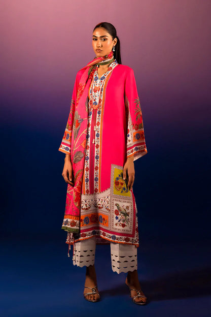 Sana Safinaz Eid Edit '26 - Stitched Printed Crepe Shirt+ Dupatta | Ss26stp707p2d