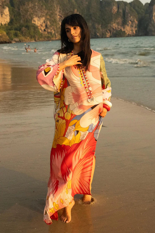 Sana Safinaz Eid Edit '26 - Stitched Printed Raw Silk Shirt | Ss26stp717