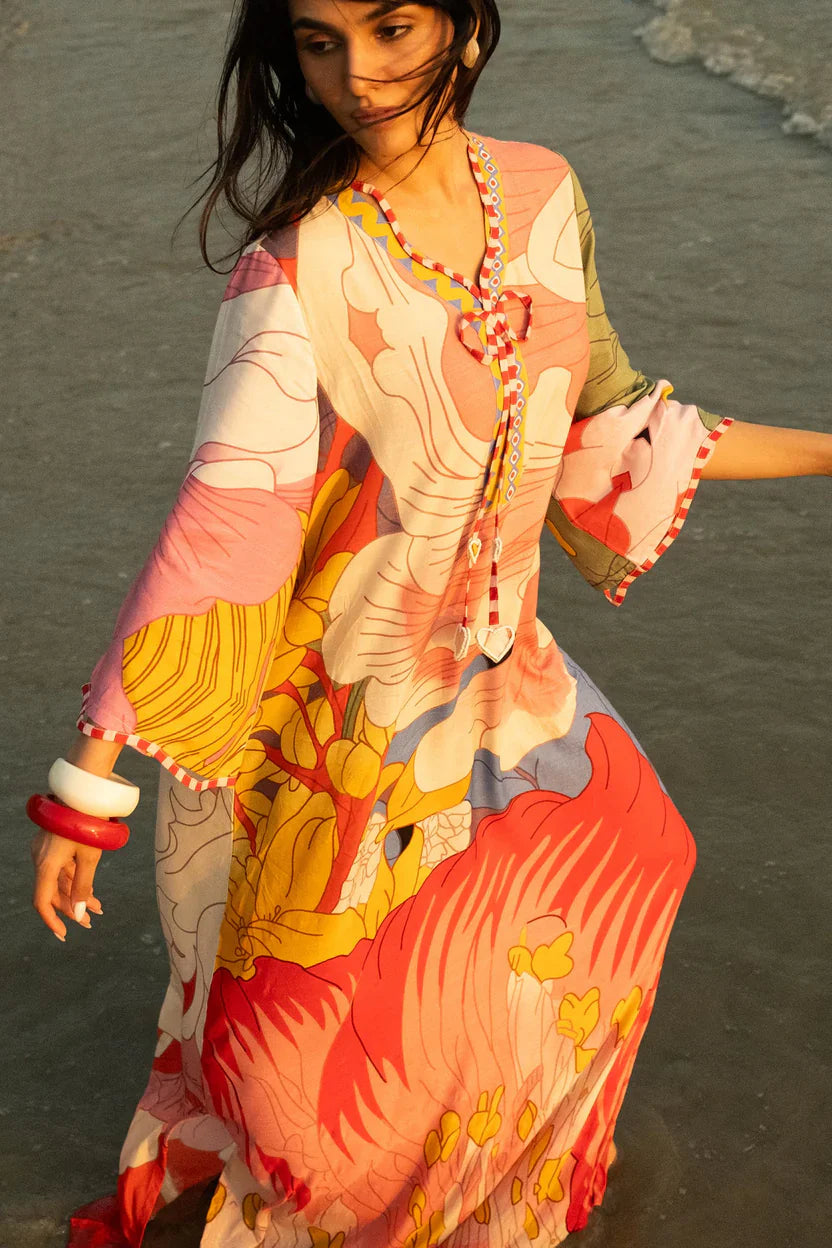Sana Safinaz Eid Edit '26 - Stitched Printed Raw Silk Shirt | Ss26stp717