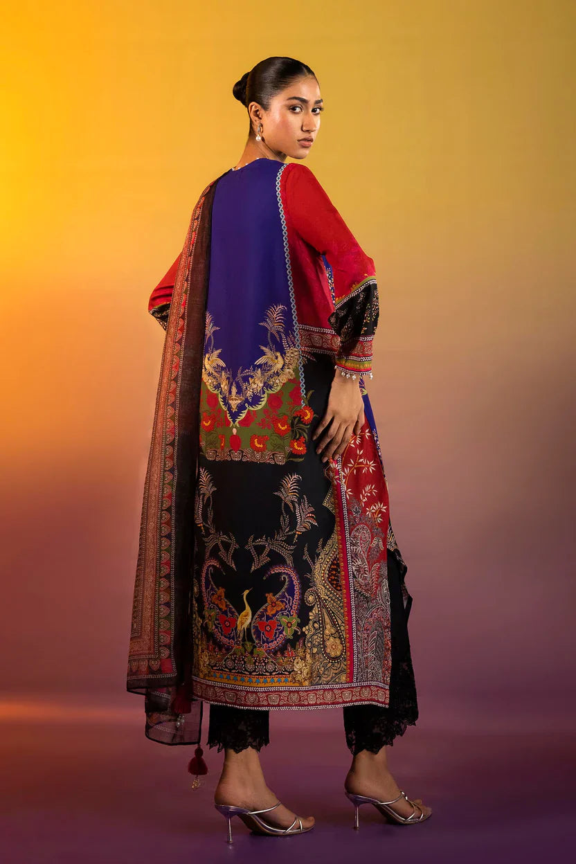 Sana Safinaz Eid Edit '26 - Stitched Printed Crepe Shirt + Dupatta | Ss26stp726p2d