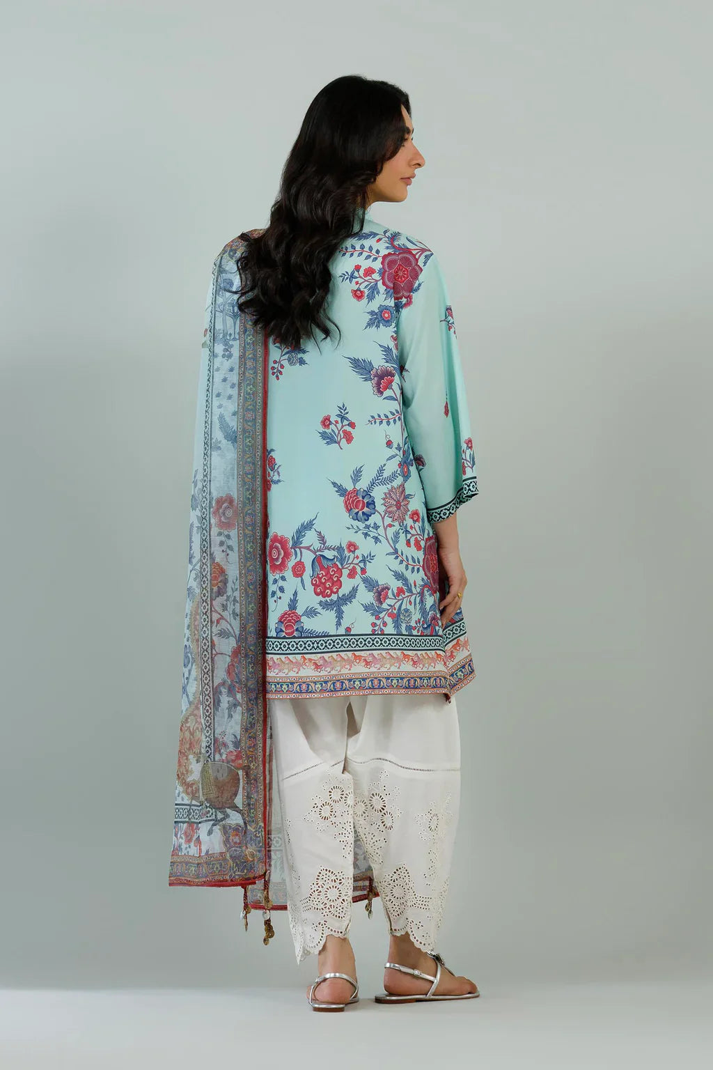 Sana Safinaz Eid Edit '26 - Stitched Printed Crepe Shirt+ Dupatta | Ss26stp738p2d