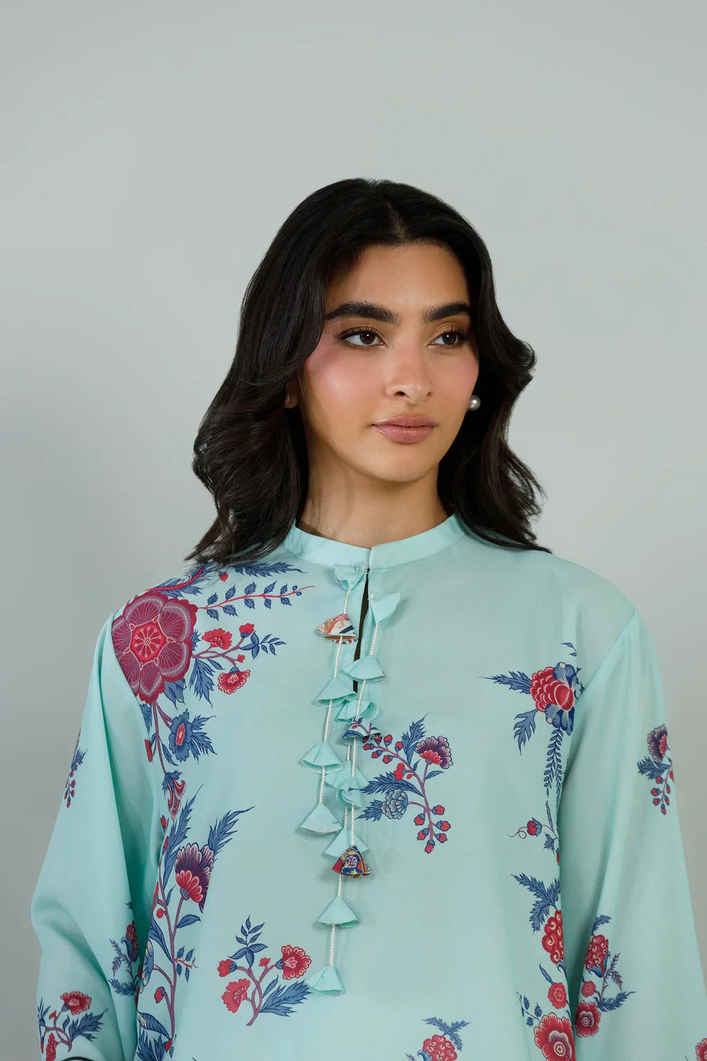 Sana Safinaz Eid Edit '26 - Stitched Printed Crepe Shirt+ Dupatta | Ss26stp738p2d