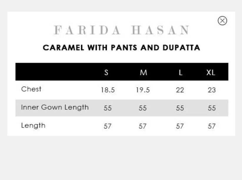 Caramel Shirt With Pants | Eid Edit '26 | FARIDA HASAN