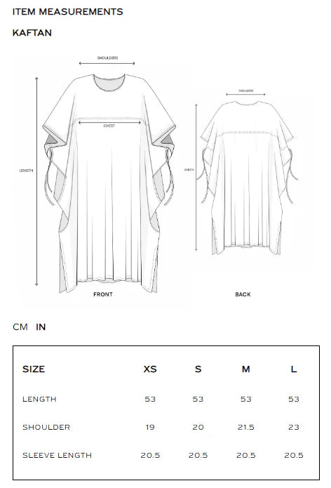 PRINTED KAFTAN (E4208/103/305)