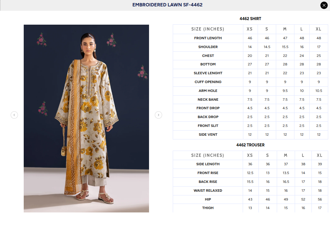 BAROQUE | EMBROIDERED LAWN SF-4462