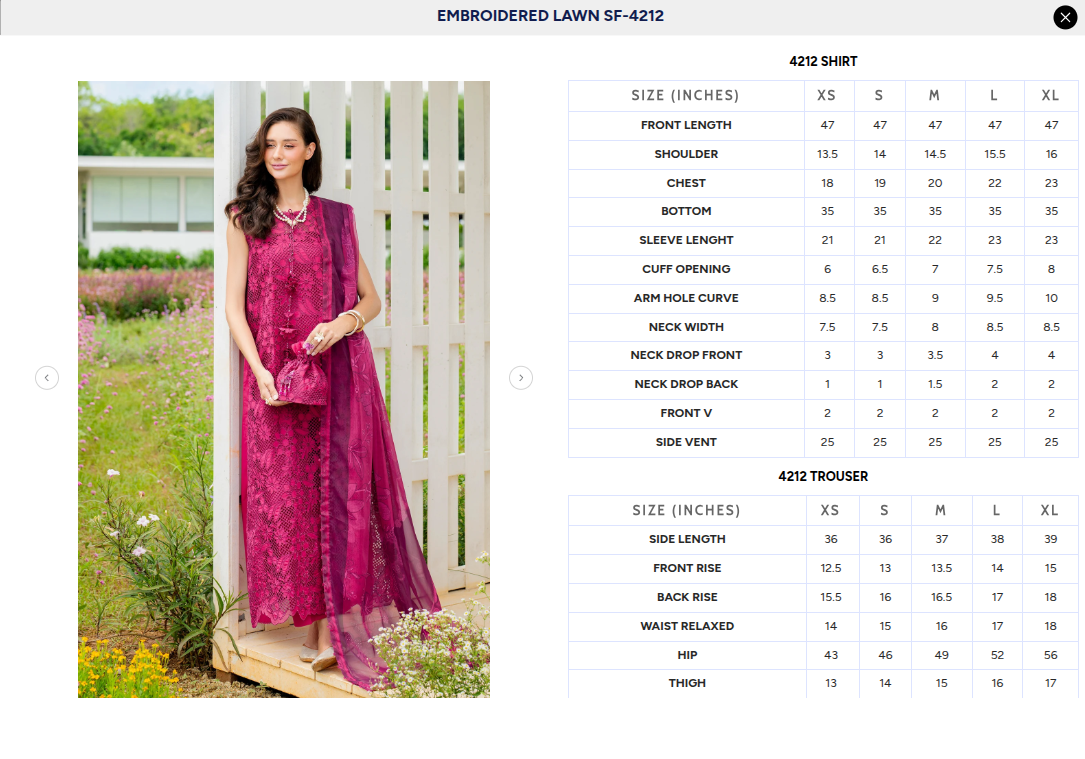 BAROQUE | EMBROIDERED LAWN SF-4212