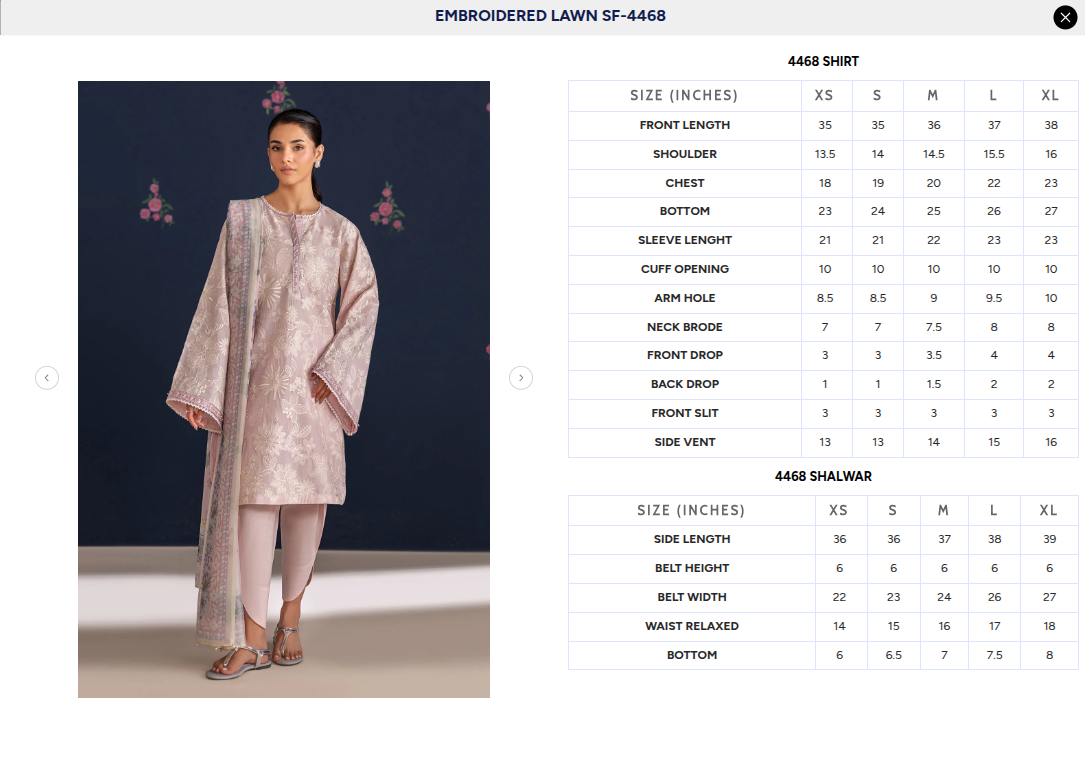 BAROQUE | EMBROIDERED LAWN SF-4468