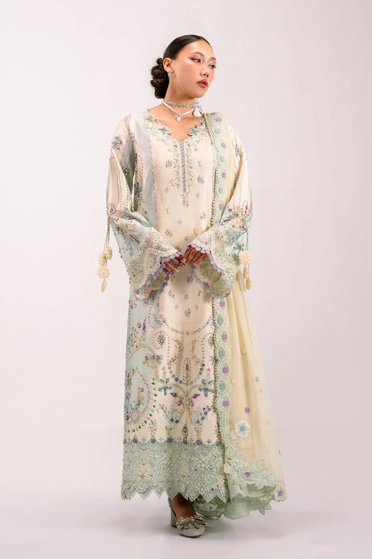 QSL-01 AZURE Qalamkar - Luxe Silk '26