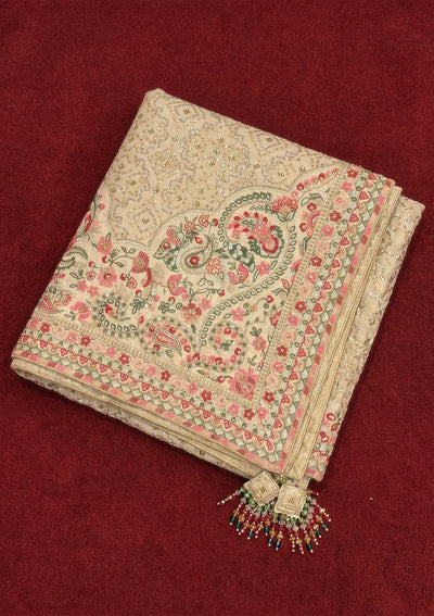 Shawl - Gold Kataan Silk WDB26 Aik Atelier - Wedding Festive '26 Vol 02