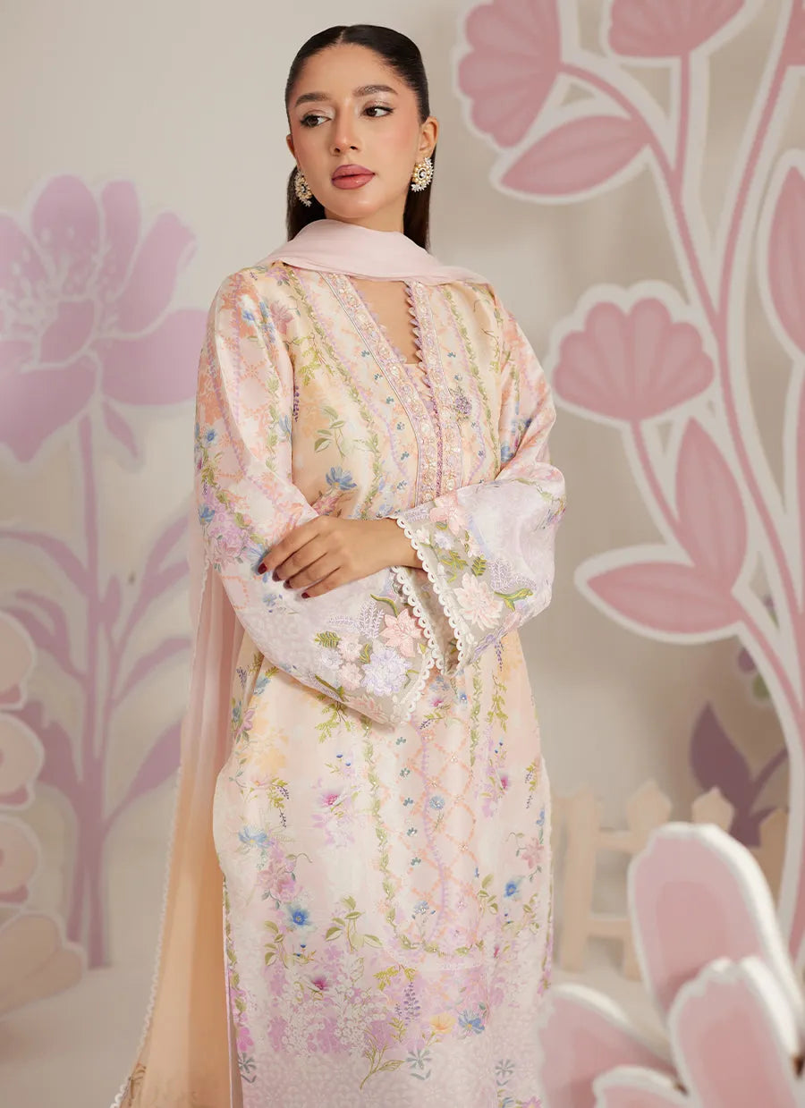 Farah Talib Aziz Ramadan Eid Frou Frou '26 - Annelise Shirt And Dupatta