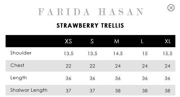 Farida Hasan Bloom Edit Vol - II '26 - Strawberry Trellis