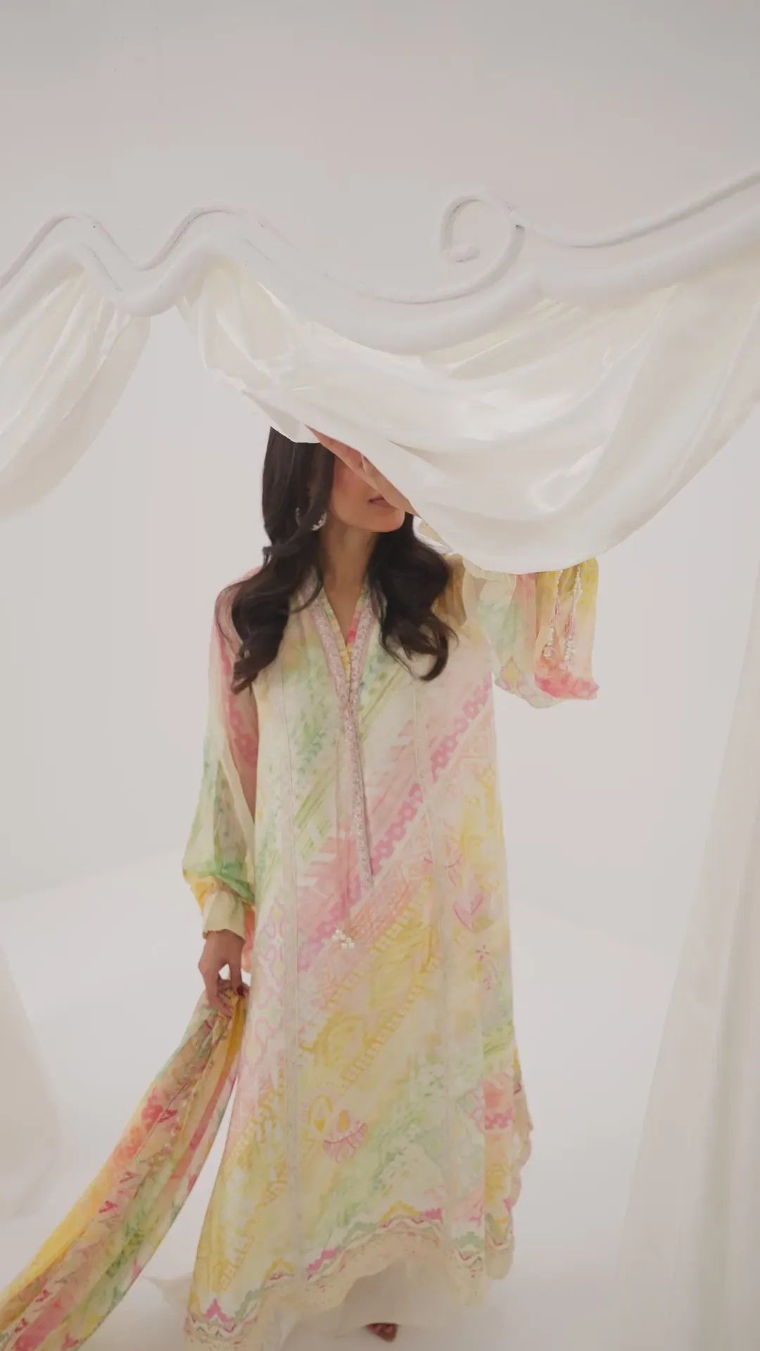 Farah Talib Aziz Ramadan Eid Frou Frou '26 - Aurelis Shirt And Dupatta