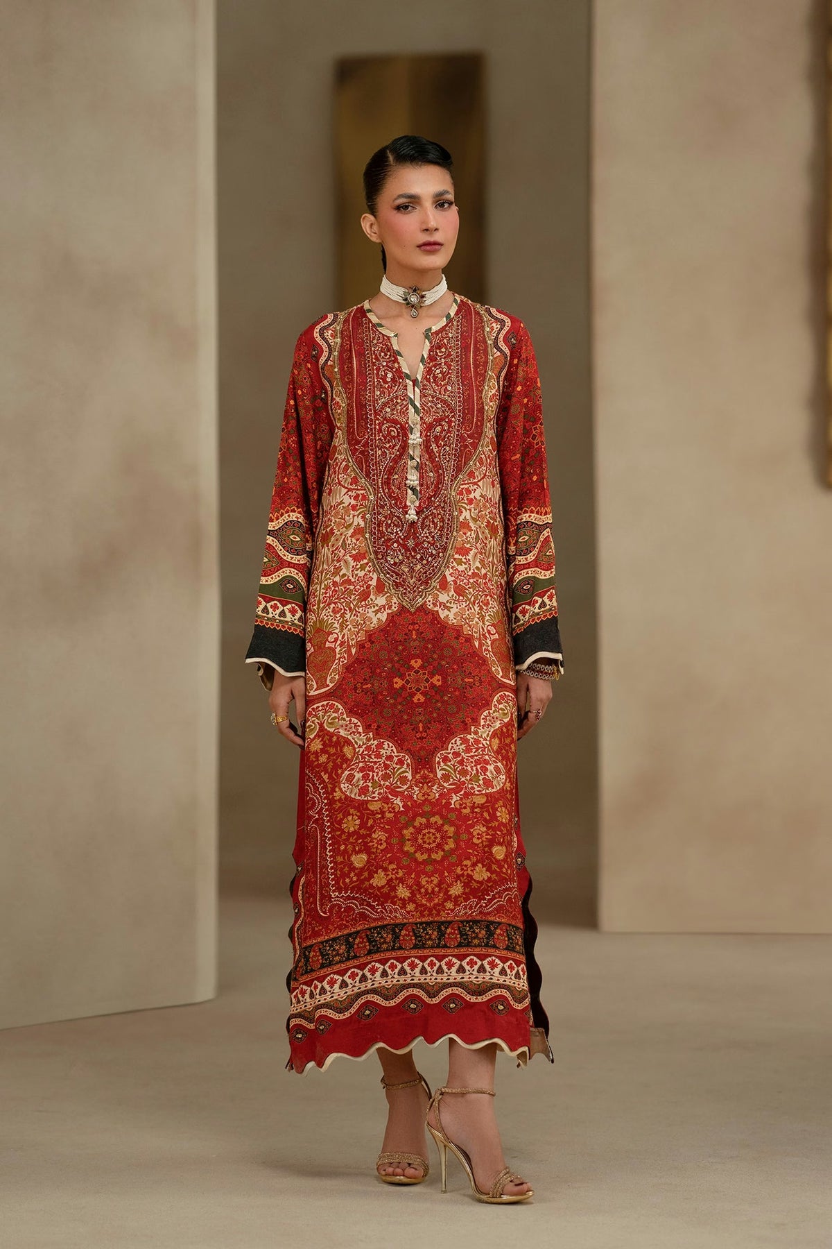 Ethnc Women Boutique '26 - EMBROIDERED DRESS | E1201/104/307