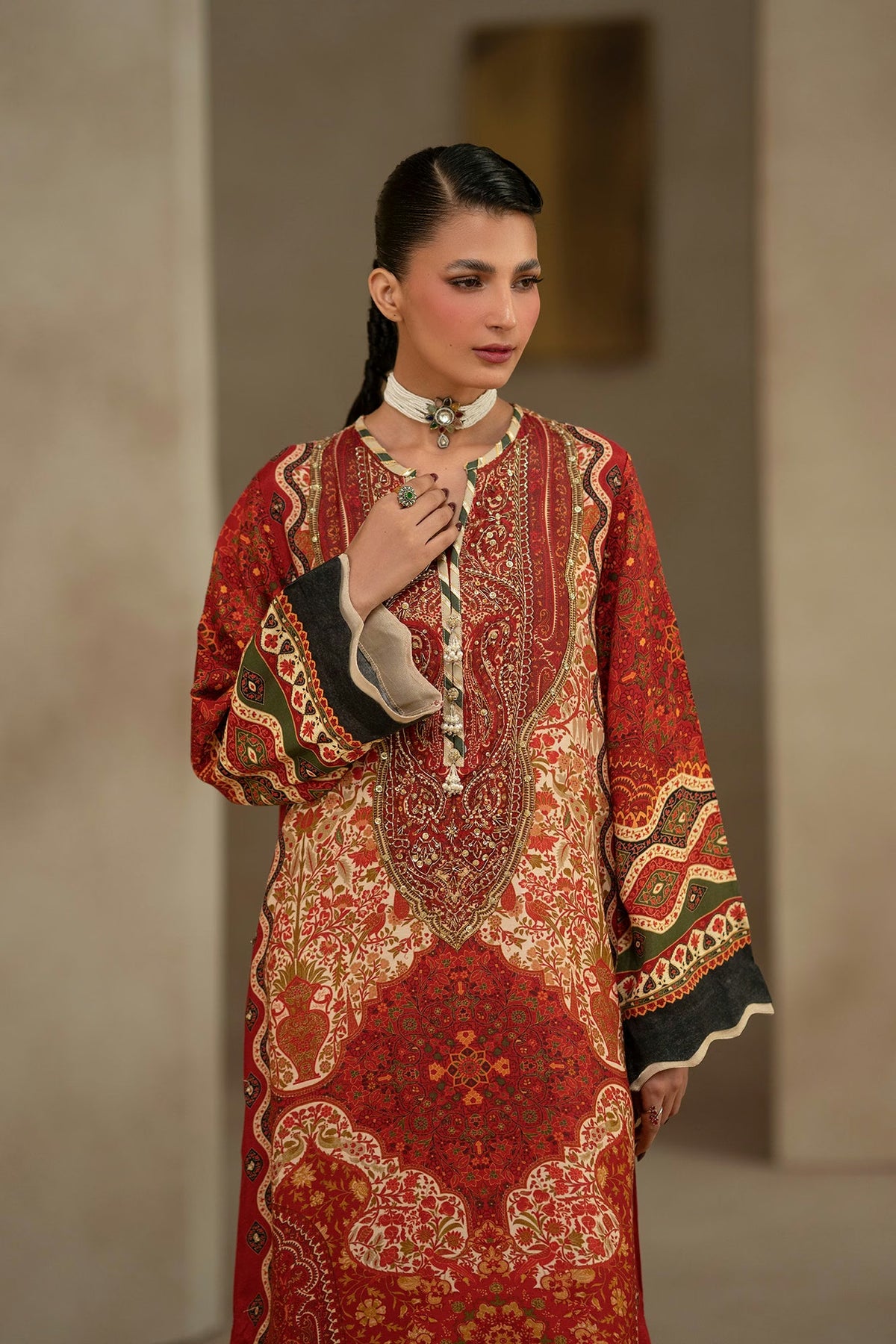 Ethnc Women Boutique '26 - EMBROIDERED DRESS | E1201/104/307