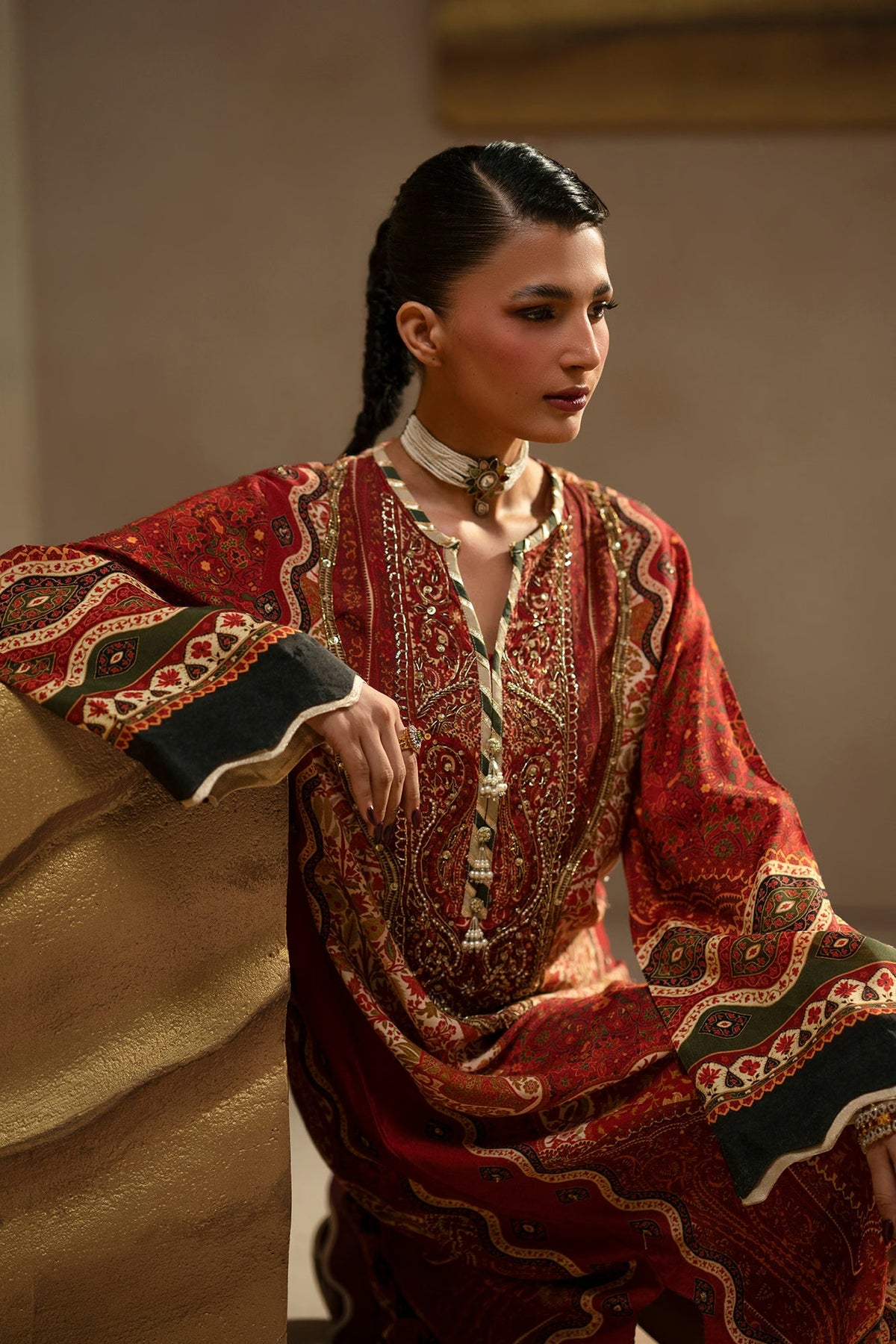 Ethnc Women Boutique '26 - EMBROIDERED DRESS | E1201/104/307