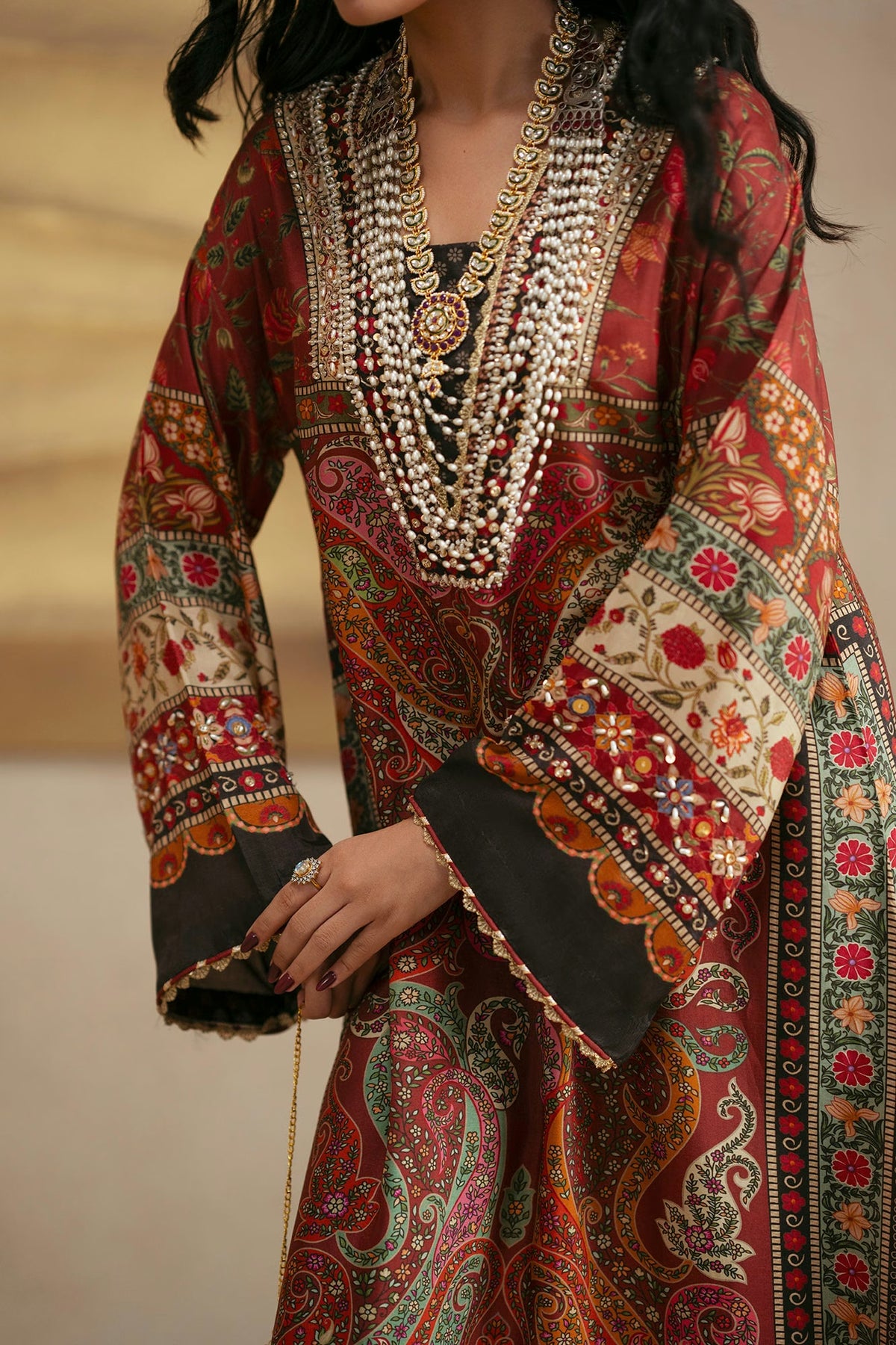 Ethnc Women Boutique '26 - EMBROIDERED KAFTAN | E1229-104-306