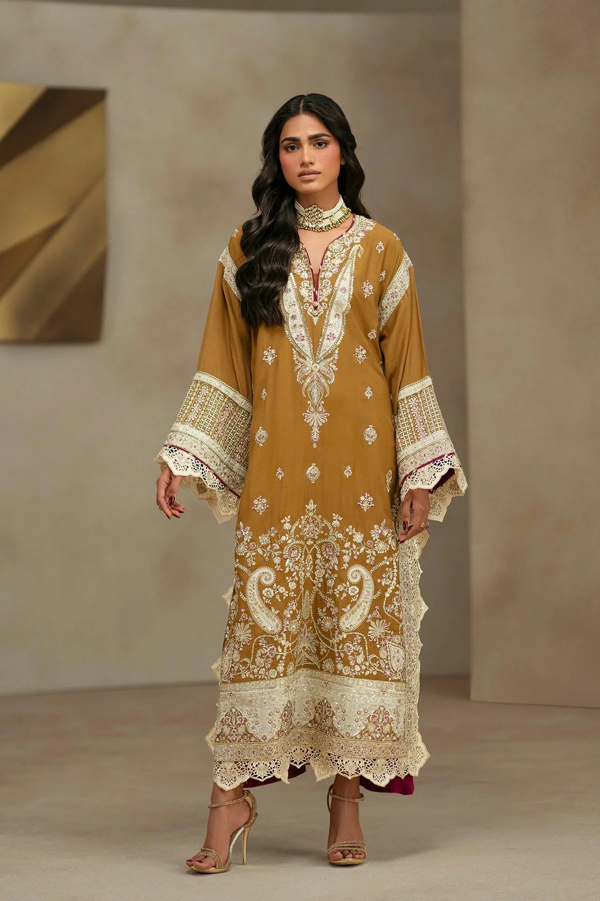 Ethnc Women Boutique '26 - EMBROIDERED KAFTAN | E1275-104-114