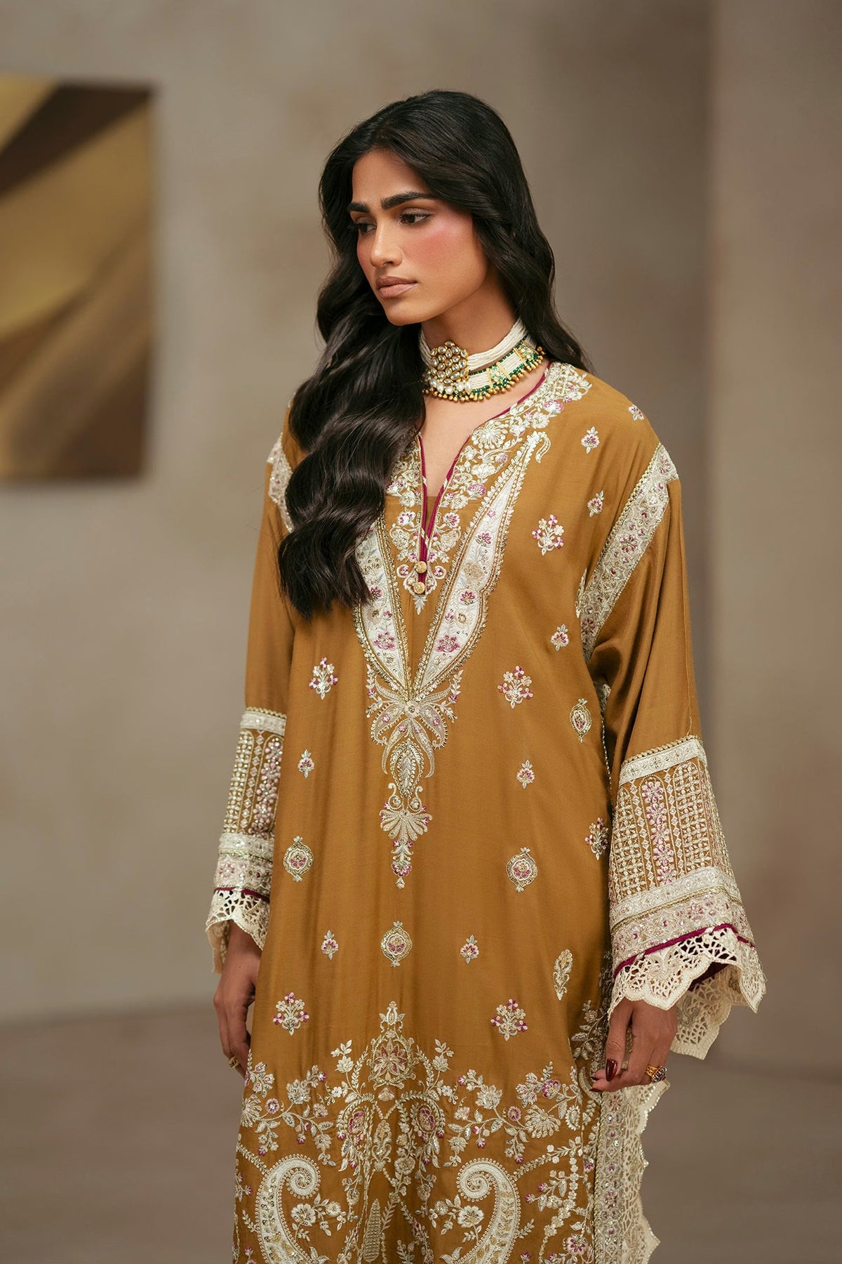 Ethnc Women Boutique '26 - EMBROIDERED KAFTAN | E1275-104-114