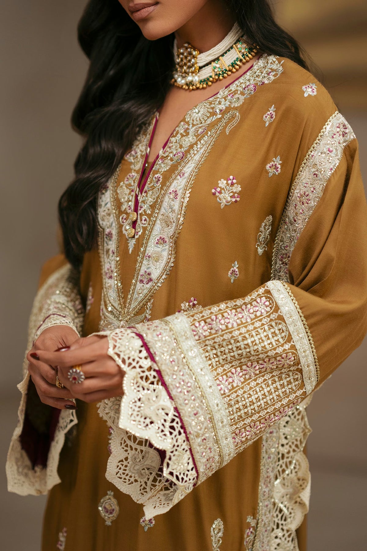 Ethnc Women Boutique '26 - EMBROIDERED KAFTAN | E1275-104-114
