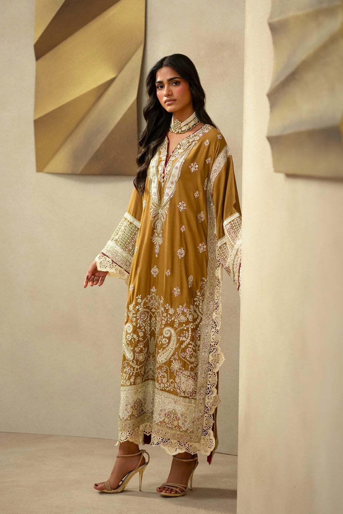 Ethnc Women Boutique '26 - EMBROIDERED KAFTAN | E1275-104-114