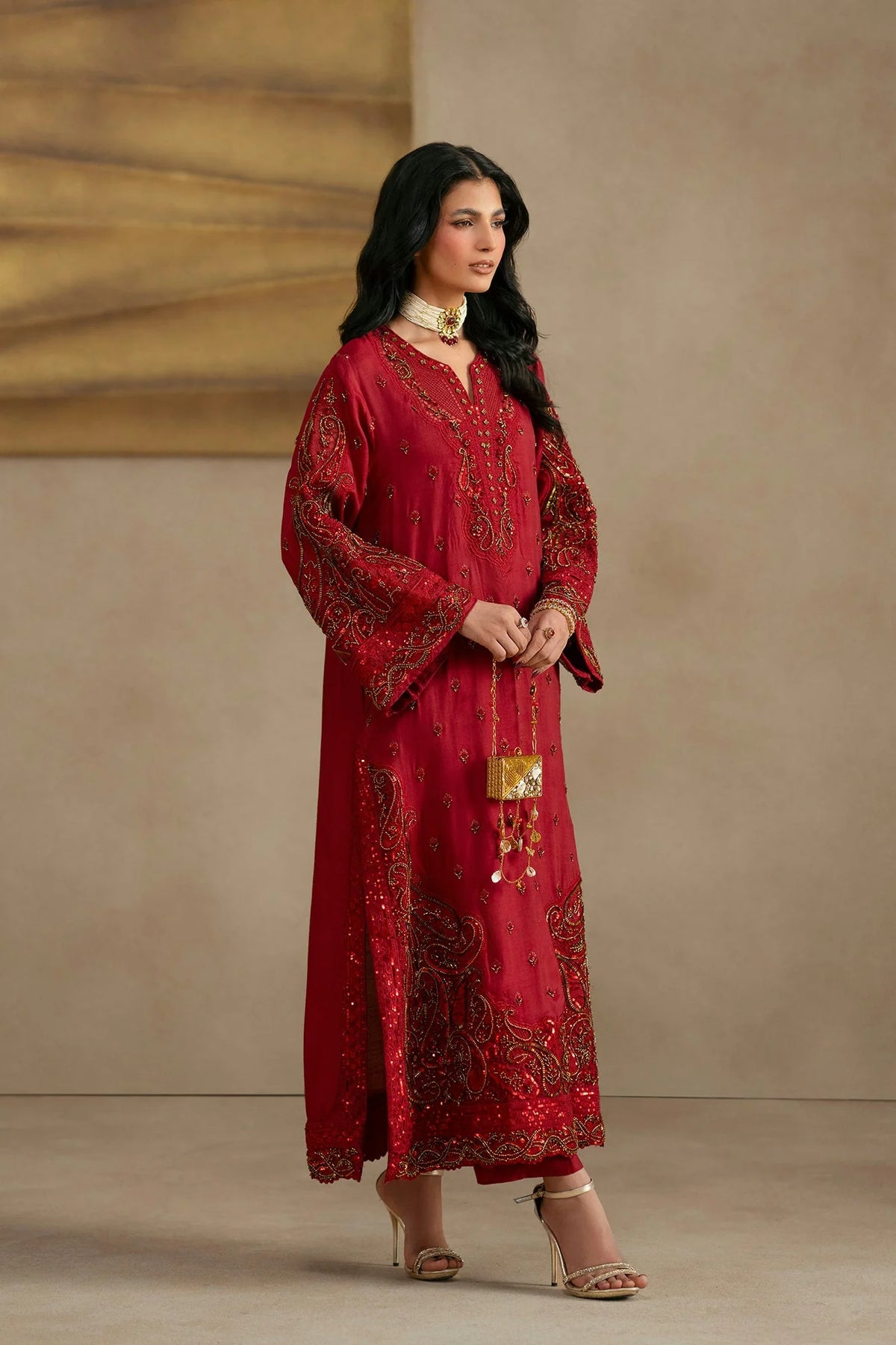 Ethnc Women Boutique '26 - EMBROIDERED SUIT | E1138/104/305