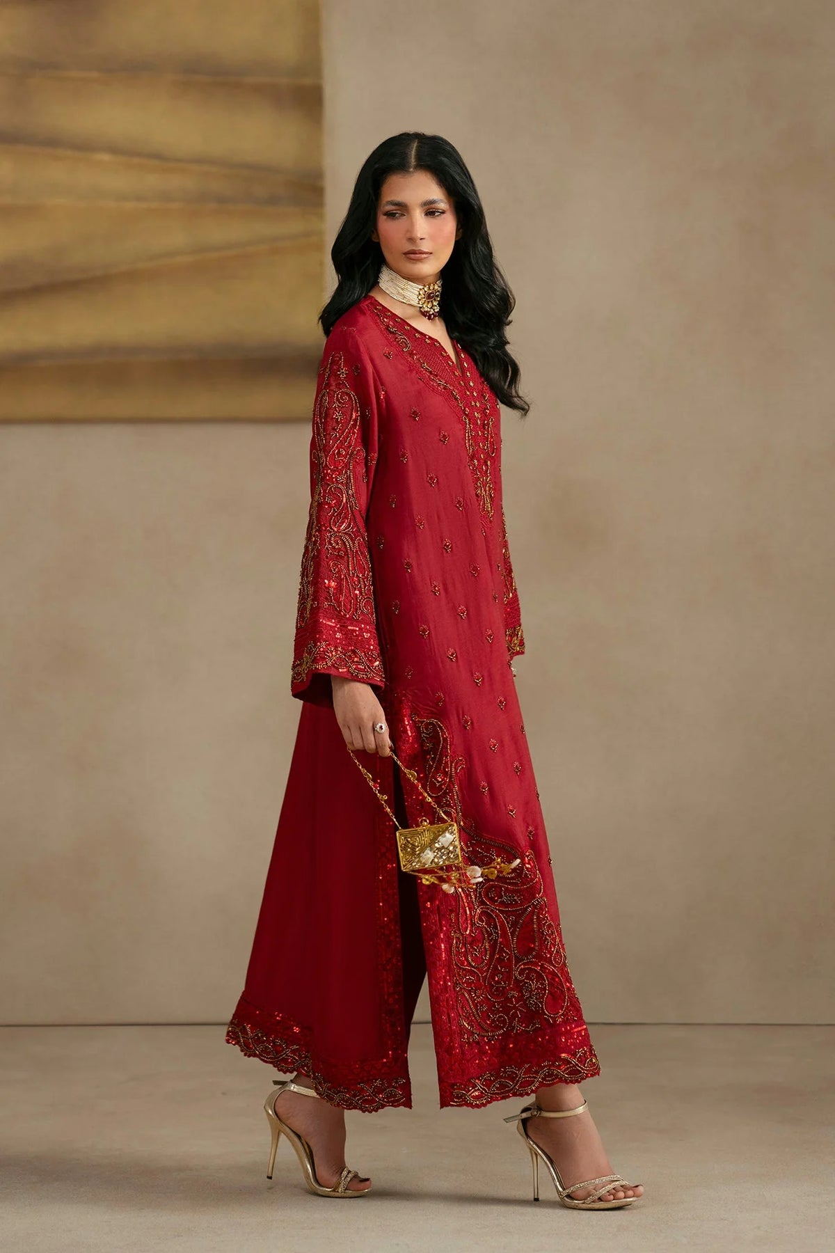 Ethnc Women Boutique '26 - EMBROIDERED SUIT | E1138/104/305
