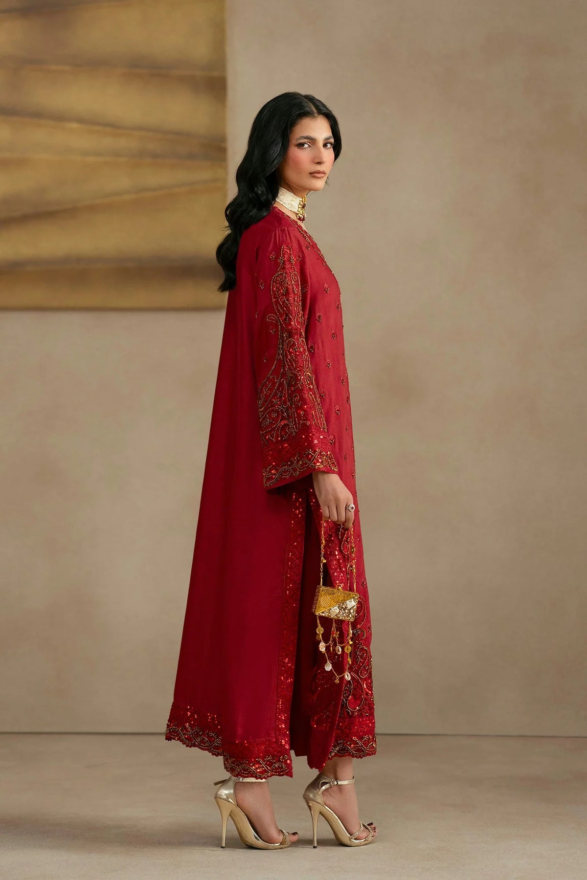 Ethnc Women Boutique '26 - EMBROIDERED SUIT | E1138/104/305