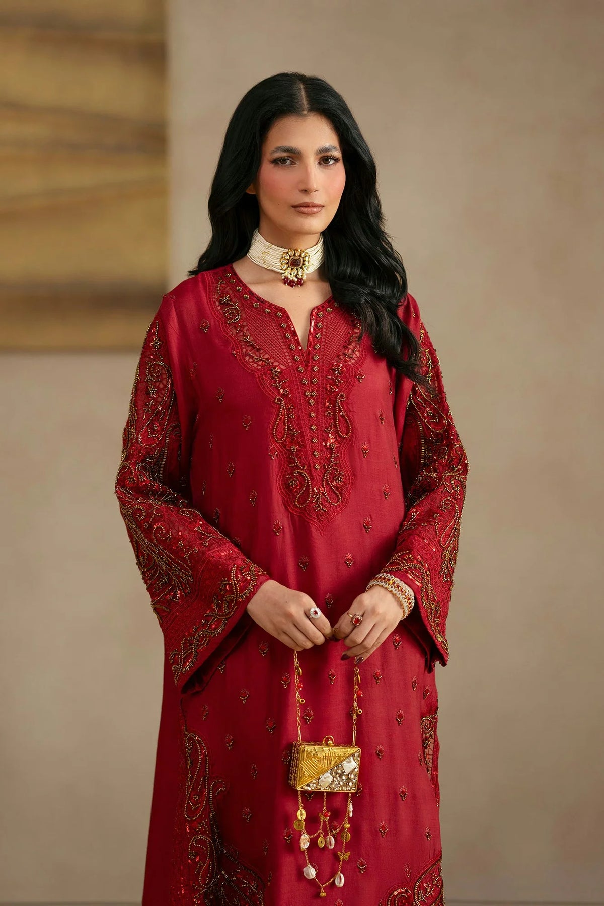 Ethnc Women Boutique '26 - EMBROIDERED SUIT | E1138/104/305