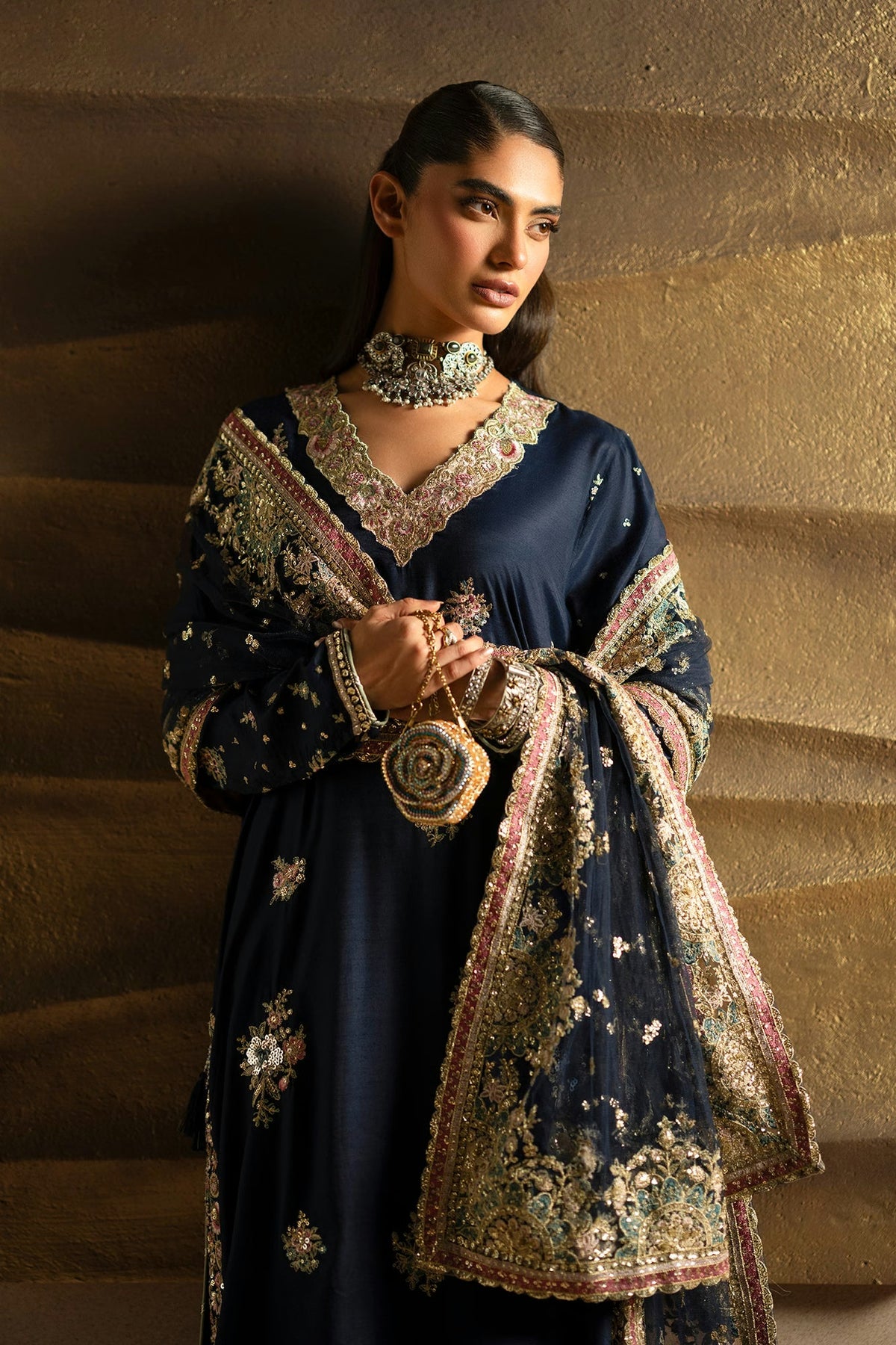 Ethnc Women Boutique '26 - EMBROIDERED SUIT | E1221/104/619