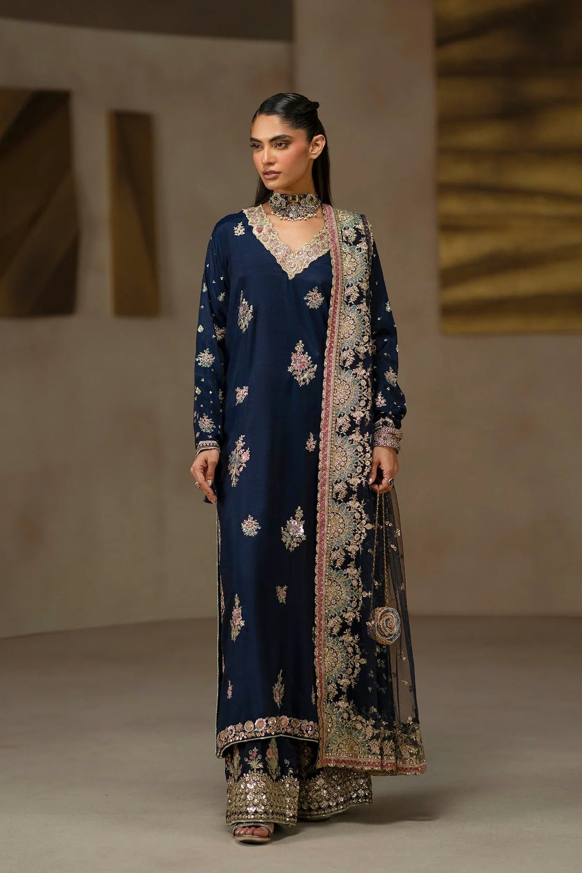 Ethnc Women Boutique '26 - EMBROIDERED SUIT | E1221/104/619
