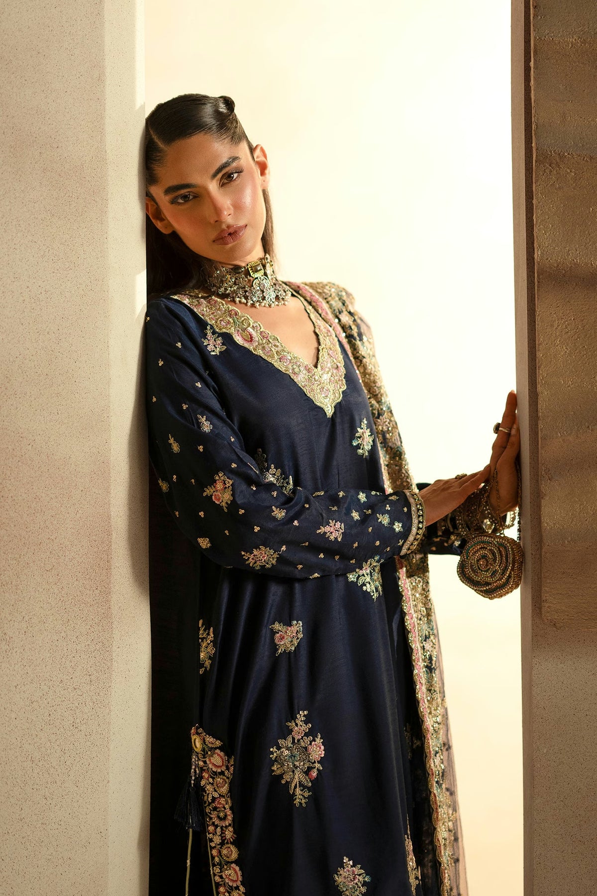 Ethnc Women Boutique '26 - EMBROIDERED SUIT | E1221/104/619