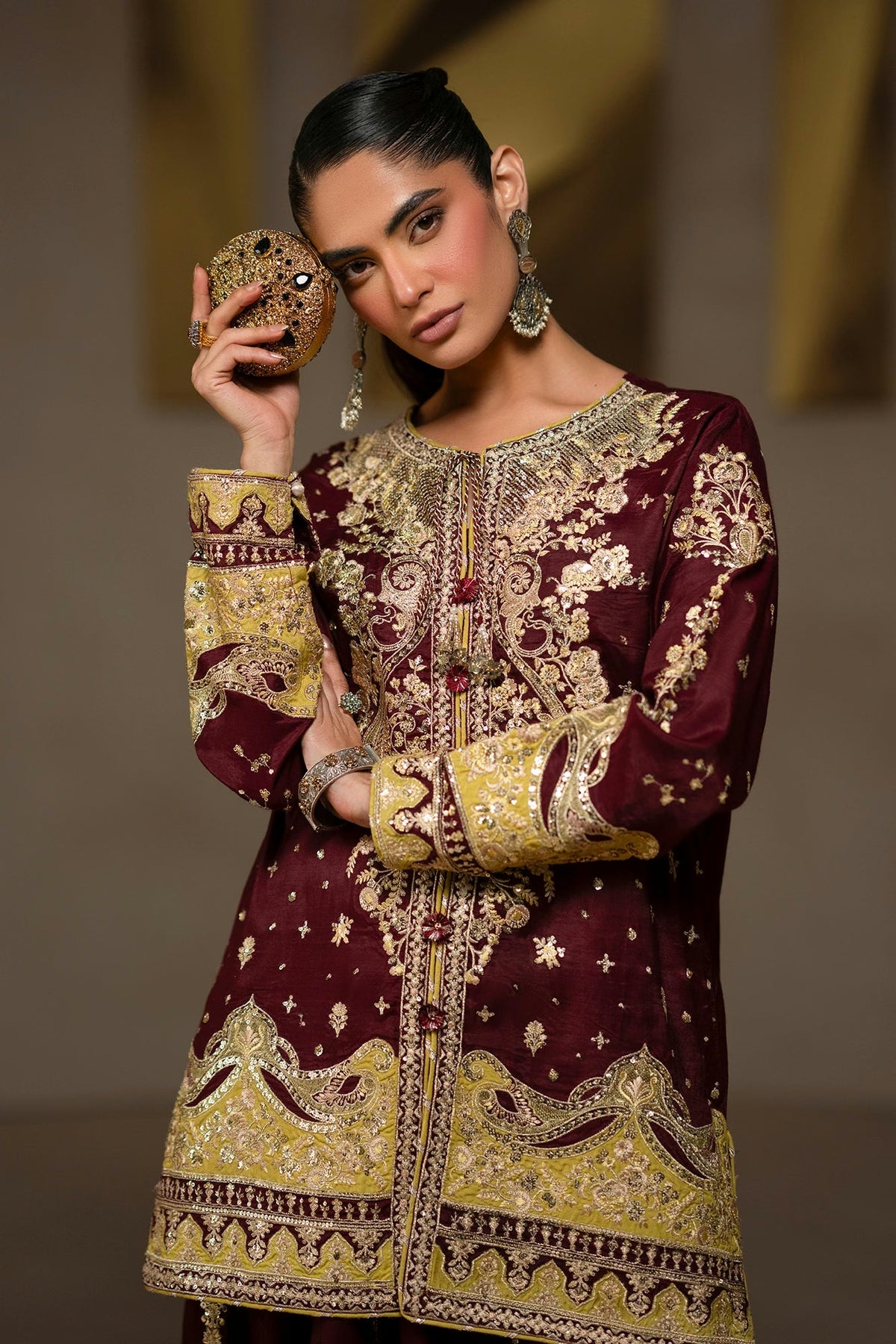 Ethnc Women Boutique '26 - EMBROIDERED SUIT | E1222/104/402