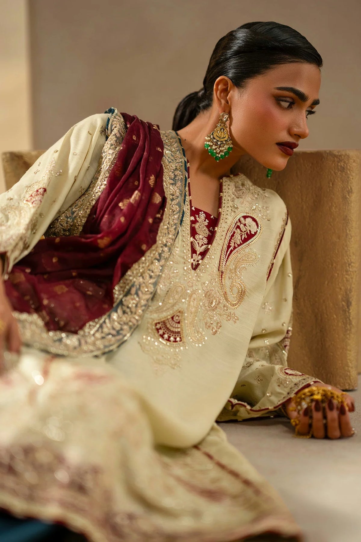 Ethnc Women Boutique '26 - EMBROIDERED SUIT | E1223/104/112