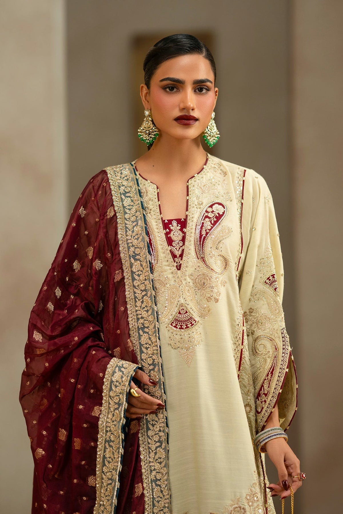 Ethnc Women Boutique '26 - EMBROIDERED SUIT | E1223/104/112