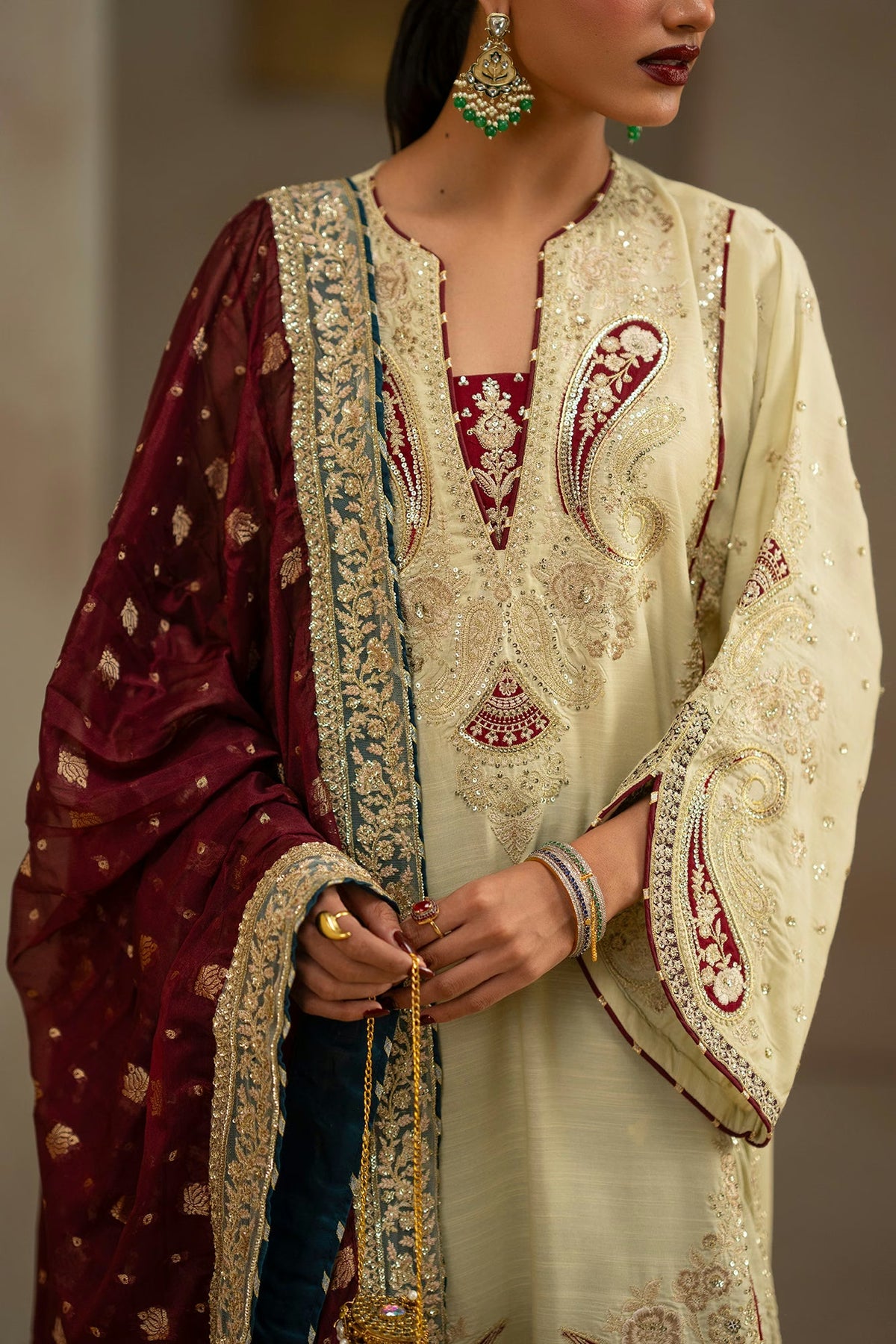 Ethnc Women Boutique '26 - EMBROIDERED SUIT | E1223/104/112
