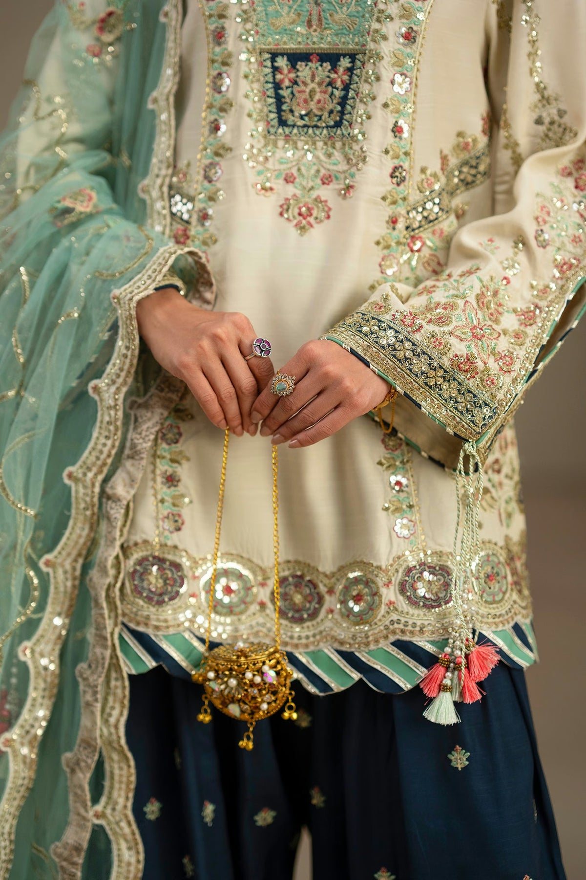 Ethnc Women Boutique '26 - EMBROIDERED SUIT | E1226/104/005