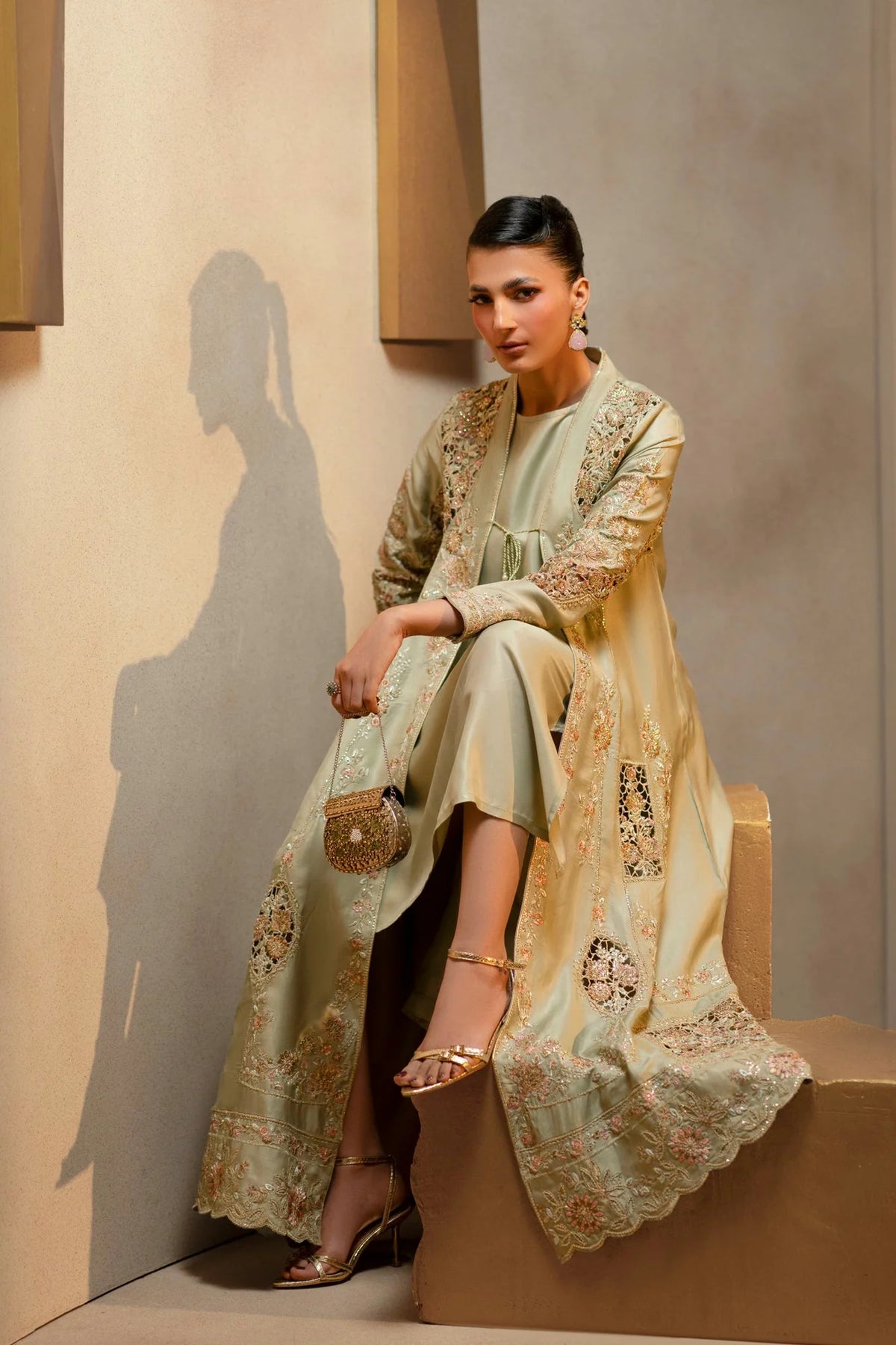 Ethnc Women Boutique '26 - EMBROIDERED DRESS | E1230-104-130